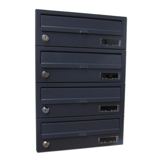 Communal Letterboxes Internal Recess Mounted with Trim Urban Easy E2 - Letterbox Supermarket