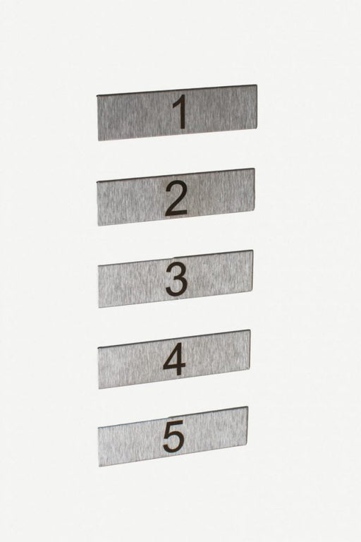 Flat Numbers for Communal Letterboxes Tocco Di Italia Range - Letterbox Supermarket