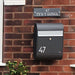 Free Standing Outdoor Post Box Galvanised Steel Allux 5000 - Letterbox Supermarket