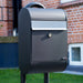 Free Standing Outdoor Post Box Galvanised Steel Allux 5000 - Letterbox Supermarket