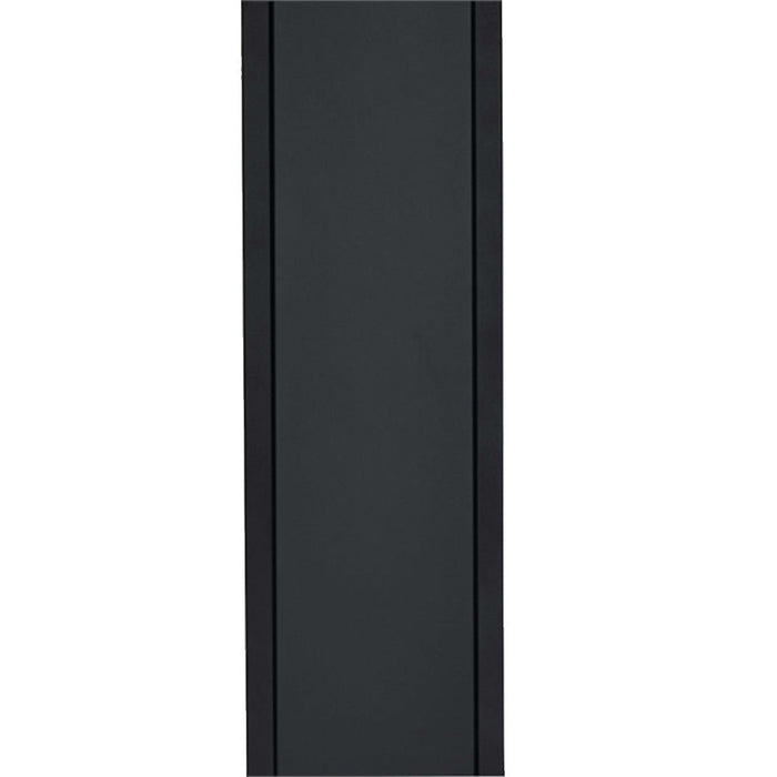 Free Standing Post Box Lockable Galvanised Steel Black Allux Grundform Villa - Letterbox Supermarket