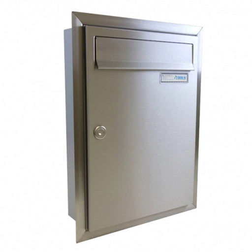 Front Access Recess Mounted Letterbox with Stainless Steel Trim LCD-01 - Letterbox Supermarket