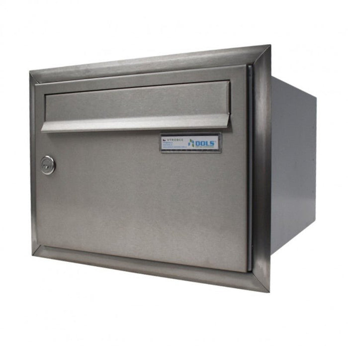 Front Access Recessed Mounted Letterbox with Stainless Steel Trim LBD-21 - Letterbox Supermarket