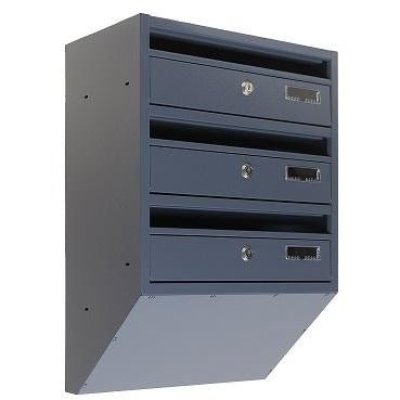 Letterboxes for Apartments Space Saving Wall Mounted E1S Urban Easy - Letterbox Supermarket