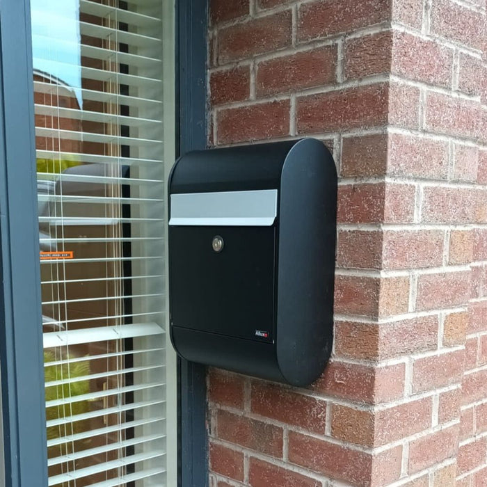 Built In Post Box Lockable Post Box Wall Mounted Galvanised Steel Allux 5000 — Letterbox ...