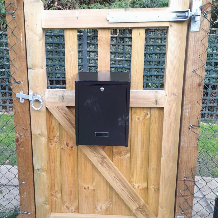 Outdoor Post Box for Gates and Fence Mounting Rear Access Lockable W3-2 - Letterbox Supermarket