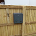 Outdoor Post Box for Gates and Fence Mounting Rear Access Lockable W3-3 - Letterbox Supermarket