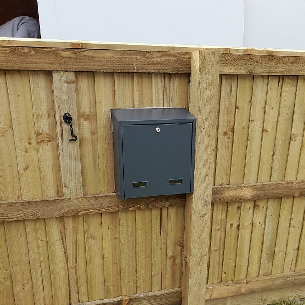 Outdoor Post Box for Gates and Fence Mounting Rear Access Lockable W3