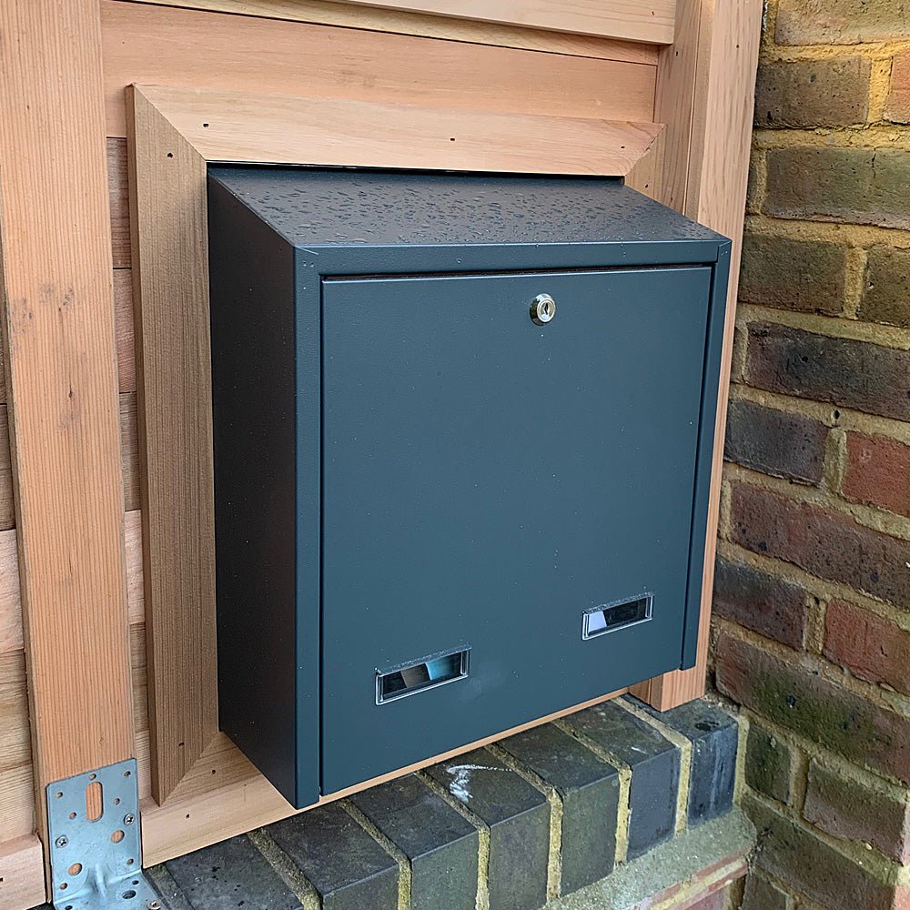 Outdoor Post Box for Gates and Fence Mounting Rear Access Lockable W3