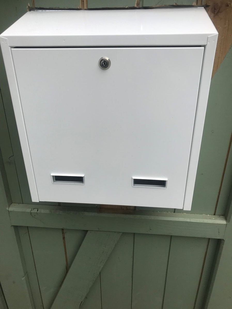 Outdoor Post Box for Gates and Fence Mounting with Trim Rear Access W3