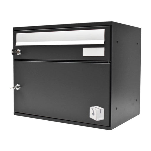Parcel Letterbox Wall Mounted Dark Grey Easybox 400 - Letterbox Supermarket