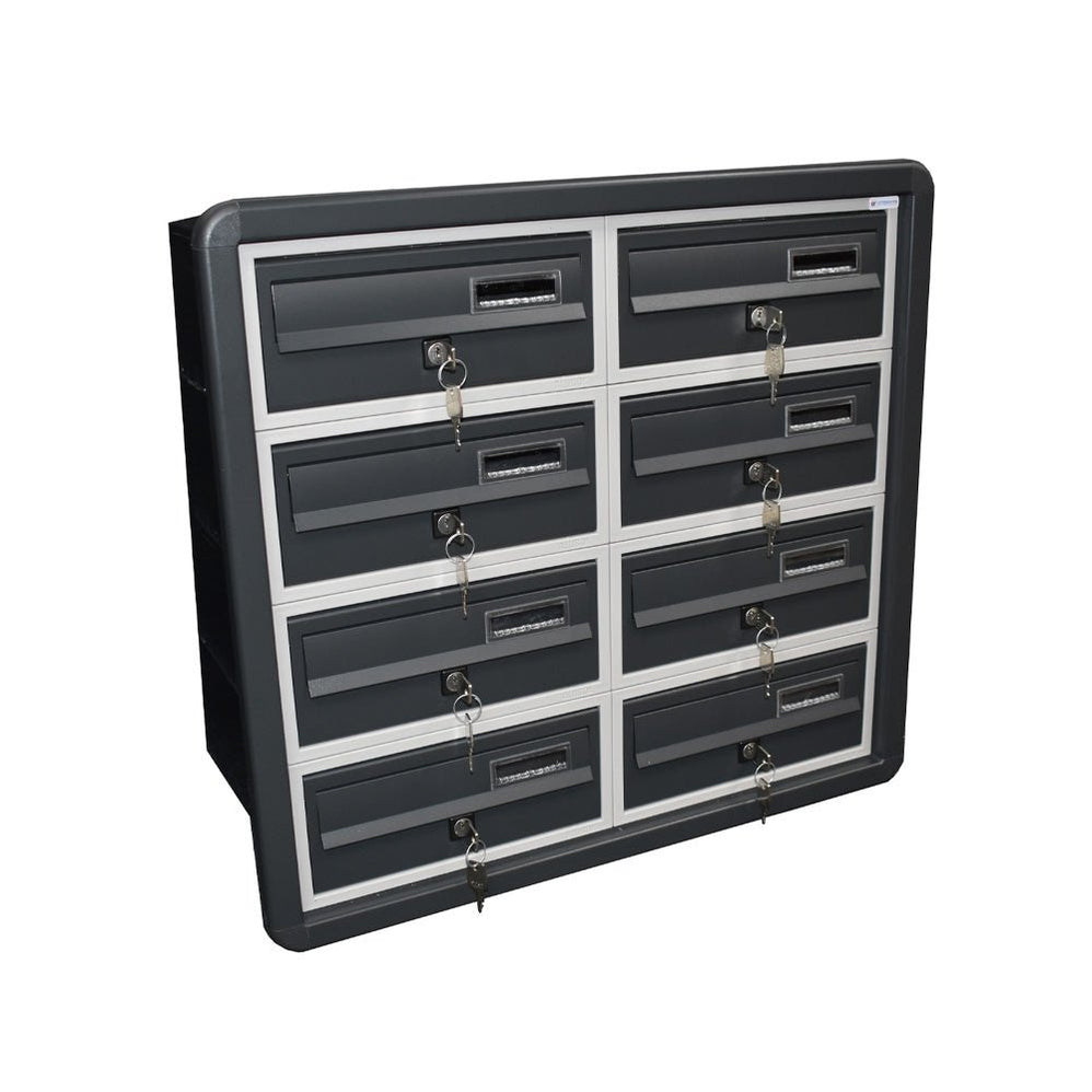 Flat Mailboxes Recess Mounted Apartment Mailboxes — Letterbox Supermarket