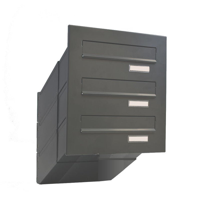 Through The Wall Multiple Letterbox Powder Coated Telescopic High Capacity LDD-041 - Letterbox Supermarket