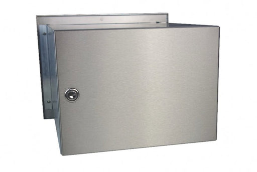 Through Wall Letter Chute External Wall Application Stainless Steel LBD-24 - Letterbox Supermarket