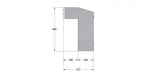 Through Wall Letter Chute Galvanised Steel Lockable W3-4 XL - Letterbox Supermarket