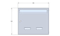 Wall Mounted External/Internal Post Box Galvanised Steel W4 - Letterbox Supermarket