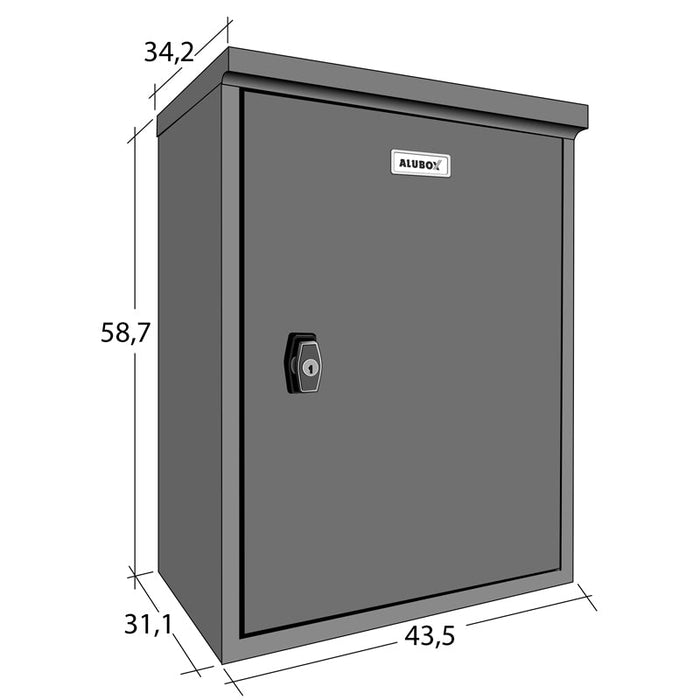 Wall Mounted Parcel Box External PaccoBox - Letterbox Supermarket