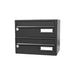 Wall Mounted Post Box for Flats Lockable LBD-015 City Hall Dark Grey - Letterbox Supermarket