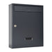 Wall Mounted Post Box Lockable Galvanised Steel W5 Urban Easy - Letterbox Supermarket