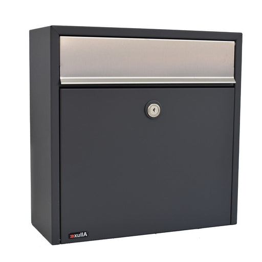 Wall Mounted Post Box Lockable Powder Coated Allux 250 - Letterbox Supermarket